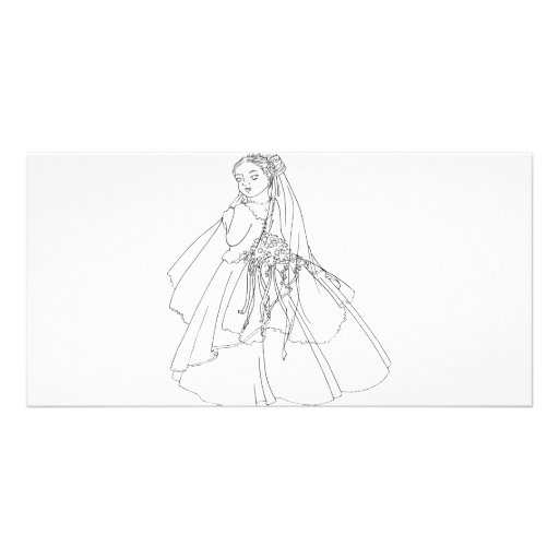 Sakura Bride Photo Card Template