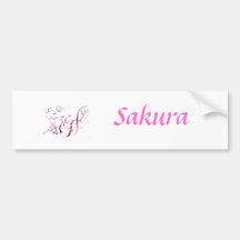 Sakura Bumper Sticker