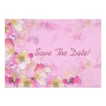 Sakura Save The Date Personalized Invites