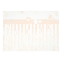 Sakura Stripes Personalized Invitations