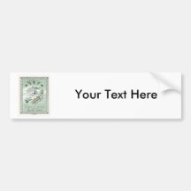 Sakura Vintage Japanese Silk Label Bumper Stickers