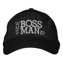 SALE - BOSS MAN EMBROIDERED BASEBALL CAPS