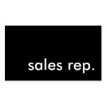 sales rep. business card templates