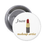Salon Make-up Artist Pinback Buttons