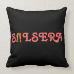 Salsera Female Latin Dancer Custom Throw Pillow
