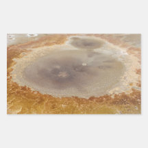 Salt formations on the Dead Sea surface Rectangular Stickers