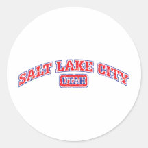 Salt Lake City Athletic Round Sticker