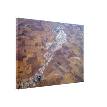 Salt Pans Stretched Canvas Prints
