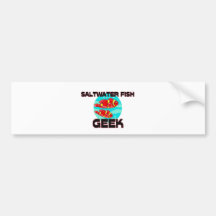 Saltwater Fish Geek Bumper Sticker