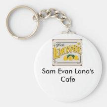 Sam Evan Lana's Cafe Key Chain