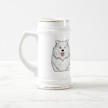 Samoyed Cartoon Coffee Mugs