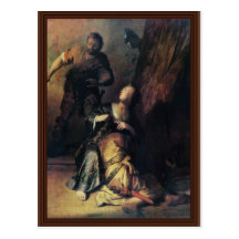 Samson And Delilah. By Rembrandt Van Rijn Postcards
