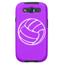 Samsung Galaxy S Volleyball White on Purple