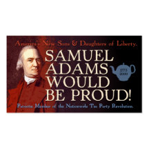 Samuel Adams business card