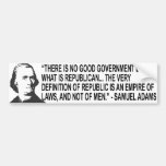 Samuel Adams Quote Bumper Sticker