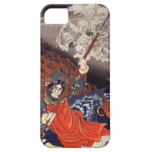 Samurai Fighting Demons iPhone 5 Cases