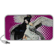 Samurai Geisha Japanese Art, Snow and Feathers Speaker