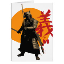 Samurai Warrior Greeting Card