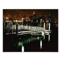 San Diego Skyline at Night Photograph