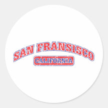 San Francisco Athletic Round Sticker