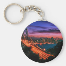 San Francisco Bay Bridge 0515 by Buck Cash Key Chain
