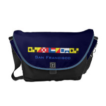 San Francisco_I Love To Sail_Signal Flags epaulet Courier Bags