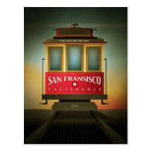 San Francisco Trolley Postcard