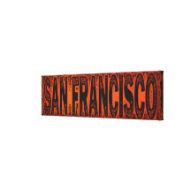 San Francisco Wrapped Canvas Stretched Canvas Print