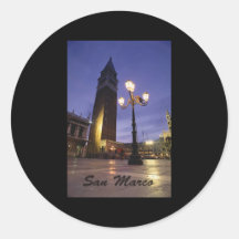 San Marco Round Sticker