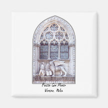San Marco Winged Lion Window Magnets