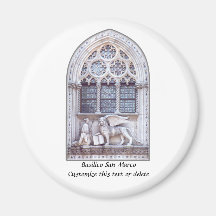 San Marco Winged Lion Window Magnets