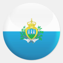 San Marino Flag Sticker