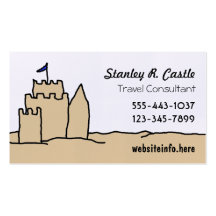Sand Castle Art Business Cards