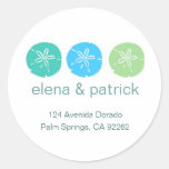 Sand Dollar Address Labels Stickers