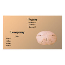 Sand Dollar Business Card Templates