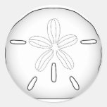Sand Dollar Envelope Closures Stickers