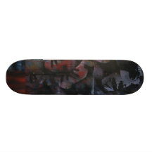 sandra at the beach custom skate board