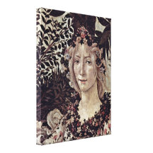 Sandro Botticelli - Spring Detail: Flora Stretched Canvas Print