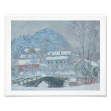 Sandviken Norway in the Snow Art Photo