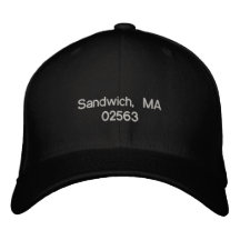 Sandwich, MA 02563 - ball cap Embroidered Baseball Caps
