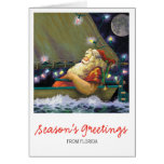 Santa Boat card