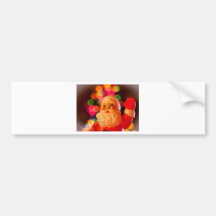 Santa Bokeh Bumper Sticker