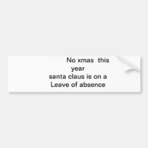santa claus bumper stickers
