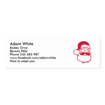 Santa claus christmas business cards