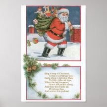 Santa Claus with Presents Posters