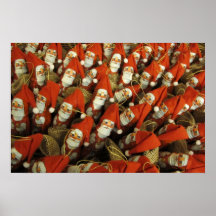 santa claus xmas army posters