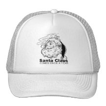 Santa Comes Once a year Mesh Hat