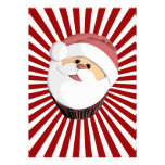 Santa cupcake with blast lines card