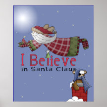 Santa Flies Posters