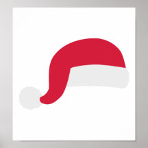 Santa hat poster